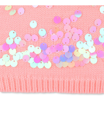 Billieblush Cappello con glitter rosa