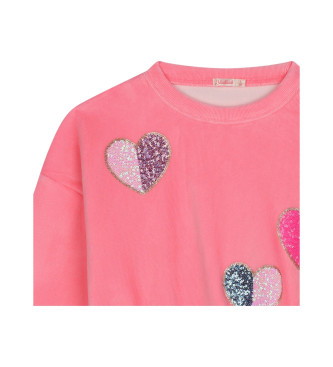 Billieblush Rosa Samt-Pullover