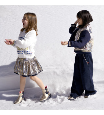 Billieblush White knitted jumper