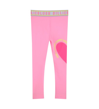 Billieblush Legging avec logo sur la ceinture rose