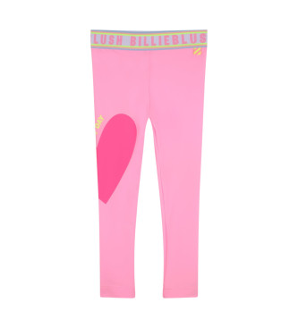 Billieblush Legging avec logo sur la ceinture rose