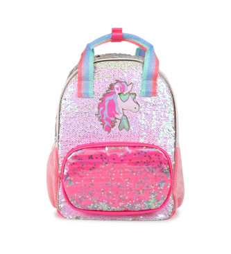 Billieblush Mochila com lantejoulas cor-de-rosa