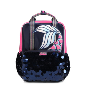 Billieblush Mochila de veludo azul-marinho