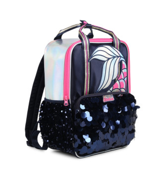 Billieblush Mochila de terciopelo marino