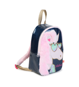 Billieblush Mochila pequea purpurina marino