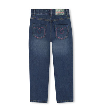 Billieblush Jeans con toppe blu