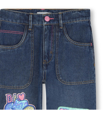 Billieblush Jeans con toppe blu