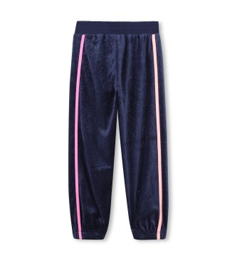 Billieblush Joggingbyxor marinbl� sammet