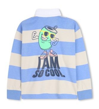 Billieblush Blue striped polo shirt