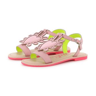 Billieblush Roze leren sandalen