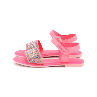 Billieblush Rosa Ledersandalen