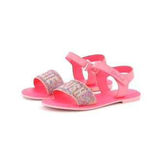 Billieblush Rosa Ledersandalen