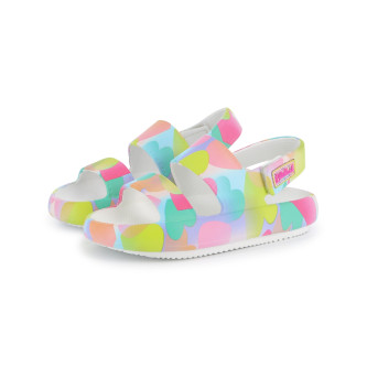Billieblush Rosa Sandalen mit All-Over-Print