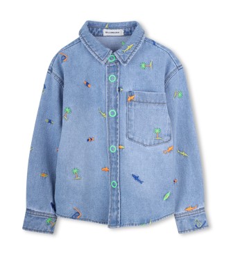 Billieblush Dobbelt overshirt blå