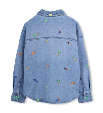 Billieblush Dobbelt overshirt blå