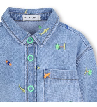 Billieblush Dobbelt overshirt blå