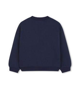 Billieblush Felpa blu navy Love