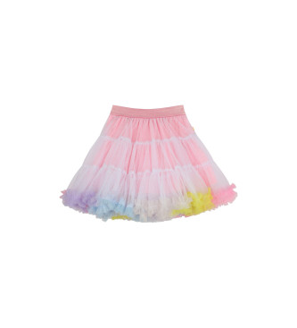 Billieblush Tutu com bainha cor-de-rosa em contraste