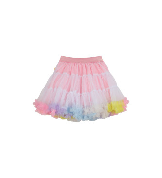 Billieblush Tutu com bainha cor-de-rosa em contraste