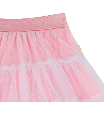 Billieblush Tutu com bainha cor-de-rosa em contraste