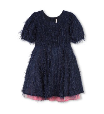 Billieblush Kleid mit navyfarbenen Paillettenfransen