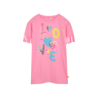 Billieblush Vestido Fleco rosa