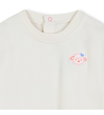 Billieblush Vestido Bimaterial beige