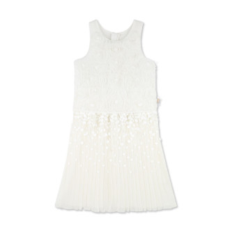 Billieblush Vestido de crepe branco