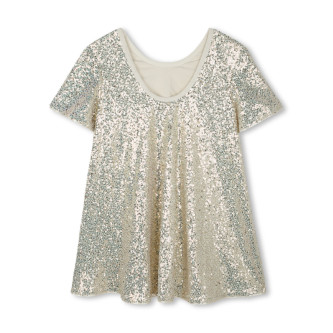 Billieblush Robe  paillettes dores