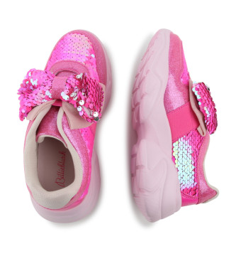 Billieblush Roze leren sportschoenen