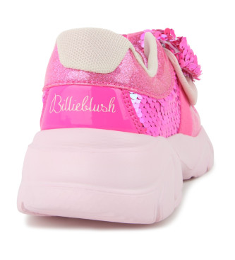 Billieblush Rosa Leder-Turnschuhe