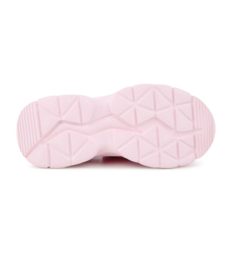 Billieblush Baskets basses en cuir rose