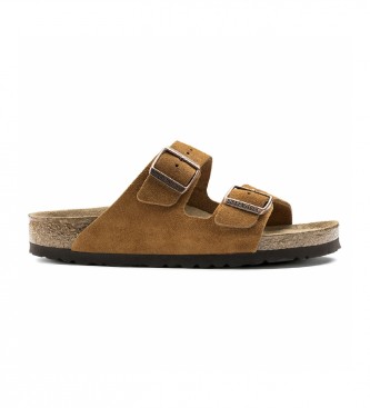 Birkenstock Arizona SFB VL Mink rjavi usnjeni sandali Arizona SFB VL Mink rjavi