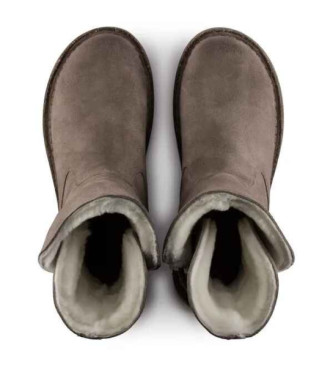 Birkenstock Uppsala Boots Lambskin wool Taupe suede