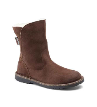 Birkenstock Uppsala Boots Brown suede sheepskin wool