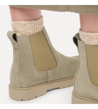 Birkenstock Leren Highwood Laarzen (Smalle Pasvorm) beige