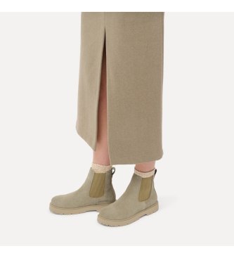 Birkenstock Leren Highwood Laarzen (Smalle Pasvorm) beige