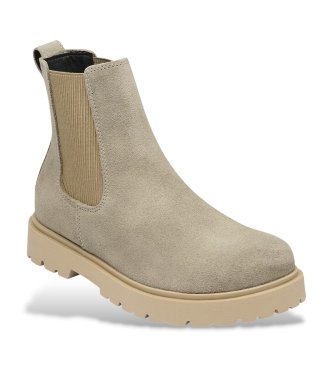 Birkenstock Leren Highwood Laarzen (Smalle Pasvorm) beige