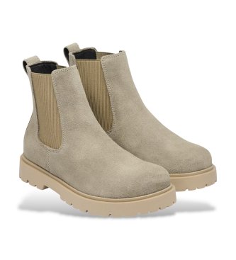 Birkenstock Leren Highwood Laarzen (Smalle Pasvorm) beige