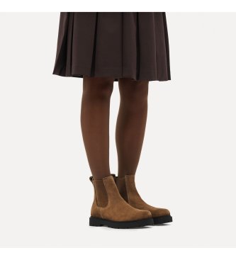 Birkenstock Botines de Piel Highwood (Ajuste Regular) marrón