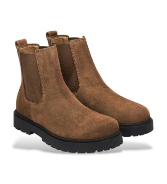 Birkenstock Botines de Piel Highwood (Ajuste Regular) marrón