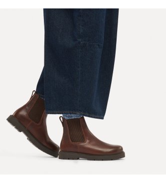 Birkenstock Botines de Piel Highwood (Ajuste Regular) marrón