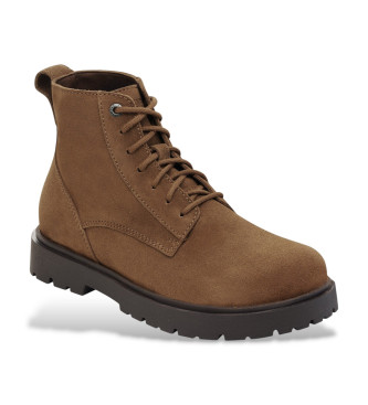 Birkenstock Highwood Lace Mid brown leather ankle boots