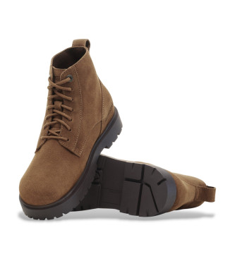 Birkenstock Highwood Lace Mid brown leather ankle boots