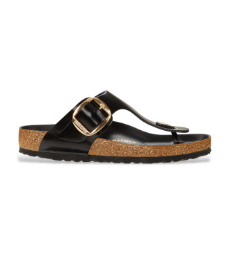 Birkenstock Gizeh Big Buckle leather sandals black