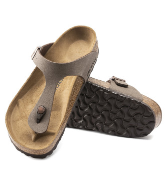 Birkenstock Gizeh Birko-Flor Nubuck (Reguliere Pasvorm) taupe