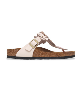 Birkenstock Gizeh Flower Ljusrosa l�dersandaler