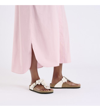 Birkenstock Gizeh Flower Ljusrosa l�dersandaler