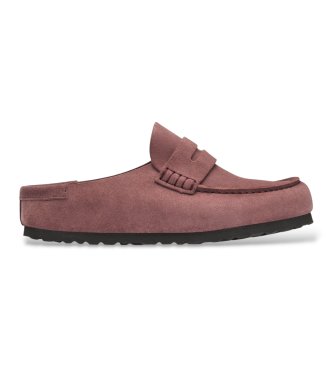 Birkenstock Mocassins en Cuir Naples Wrapped (Ajustement Étroit) rose