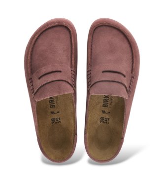 Birkenstock Mocassins en Cuir Naples Wrapped (Ajustement Étroit) rose